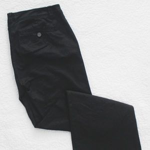 Black Wide Leg Chino